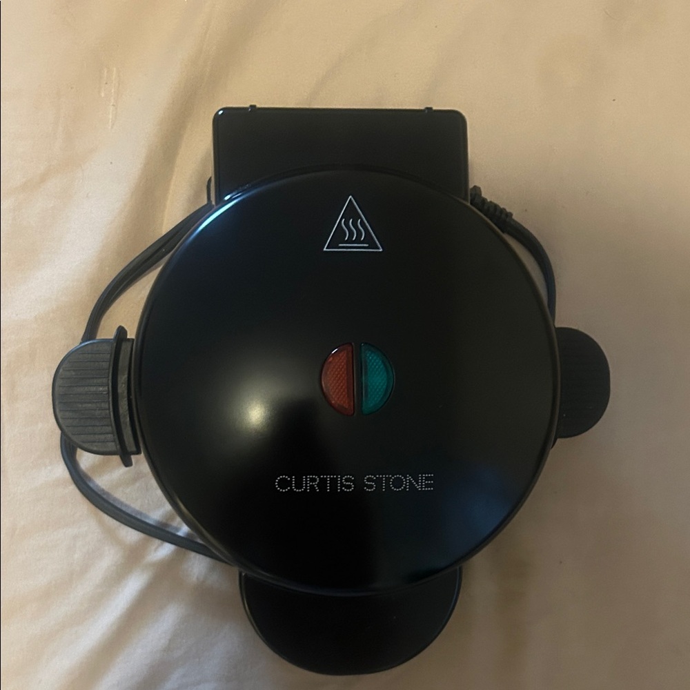 Brand New Curtis Stone Black Waffle Maker
